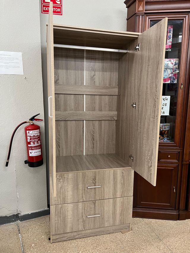 Armario 2 puertas con espejo y cajones nuevo