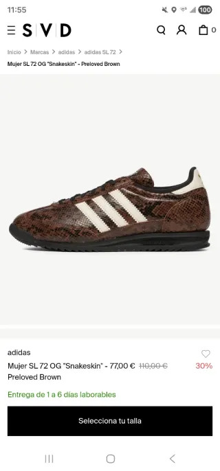 Zapatillas Adidas SL72 Snakeskin