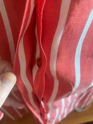 Camisa Gonnella T 40 Rayas Rojas y Blancas