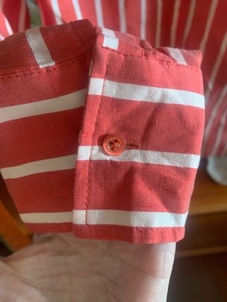 Camisa Gonnella T 40 Rayas Rojas y Blancas