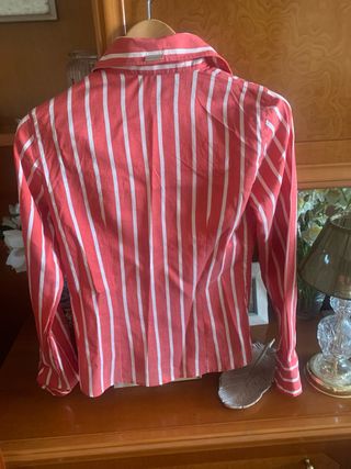 Camisa Gonnella T 40 Rayas Rojas y Blancas