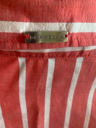 Camisa Gonnella T 40 Rayas Rojas y Blancas