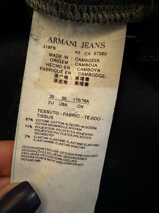 Jeans Armani Mujer Azul