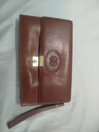 Bolso de mano  piel marrón