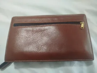 Bolso de mano  piel marrón