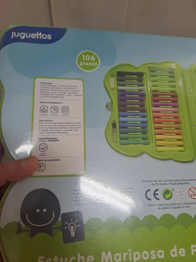 Astuccio farfalla di pitture