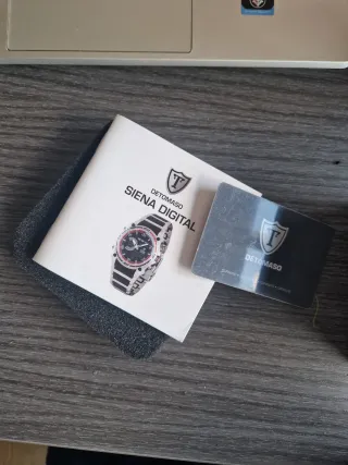 Reloj Detomaso Original Metal y Negro