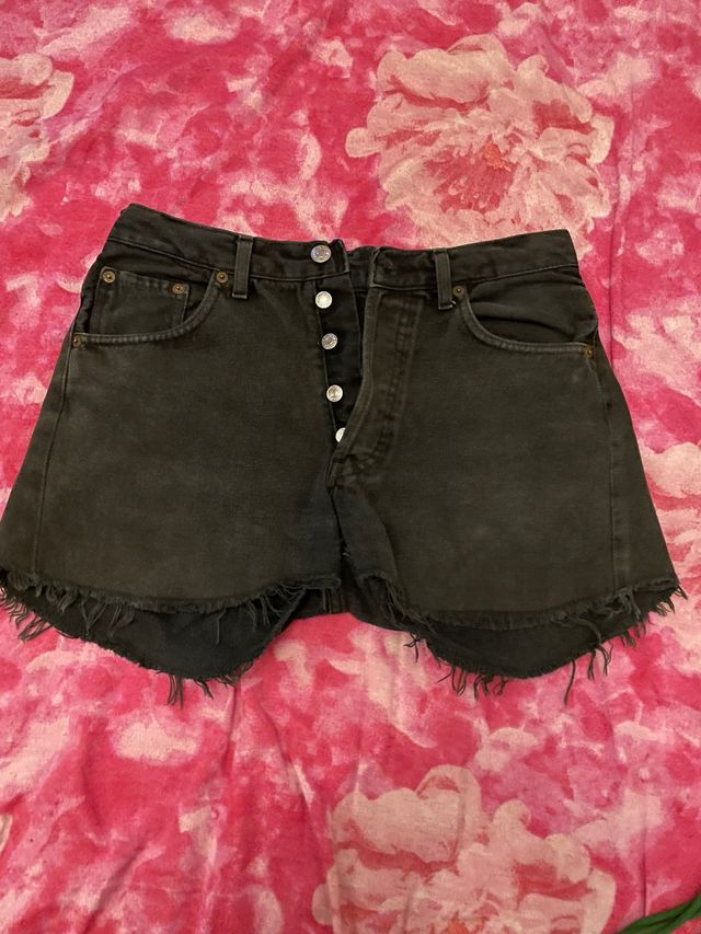Shorts Levis neri in denim