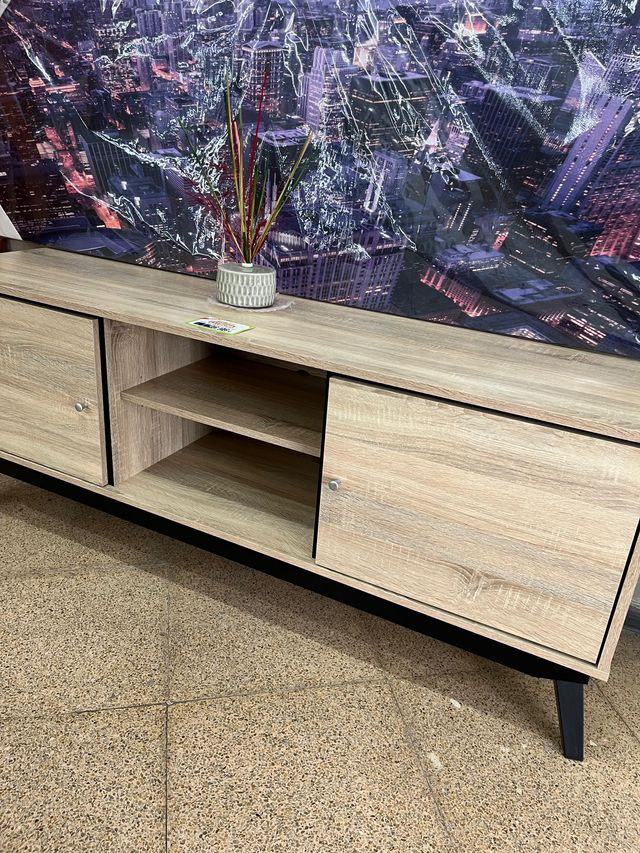 Mueble TV madera y metal oferta nuevo