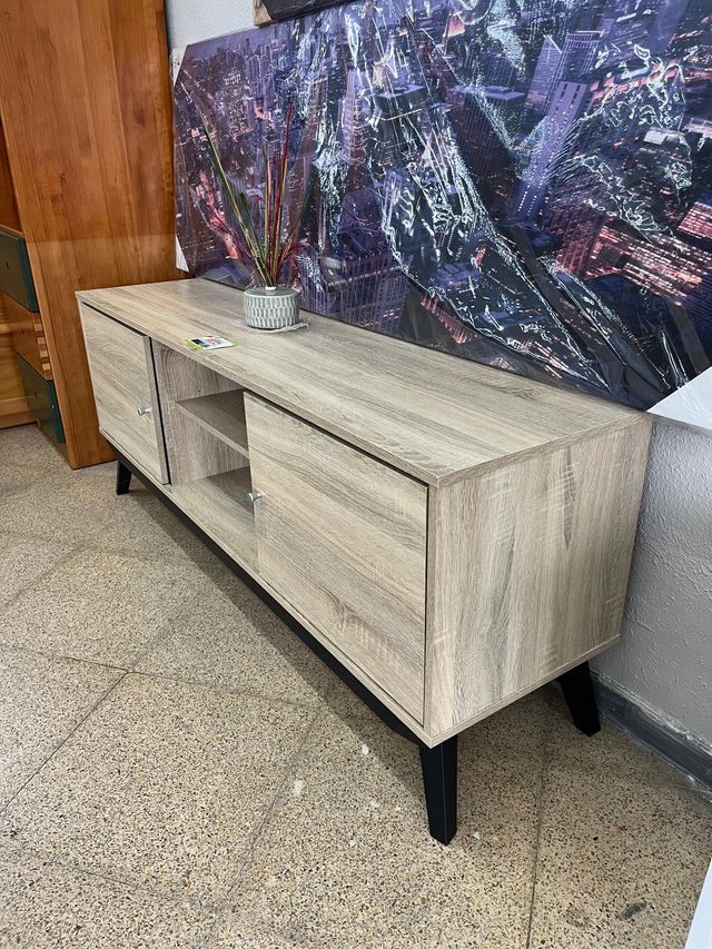 Mueble TV madera y metal oferta nuevo
