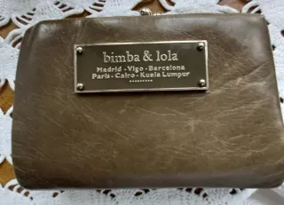Bimba y Lola Cartera Vintage Marrón y Plateada