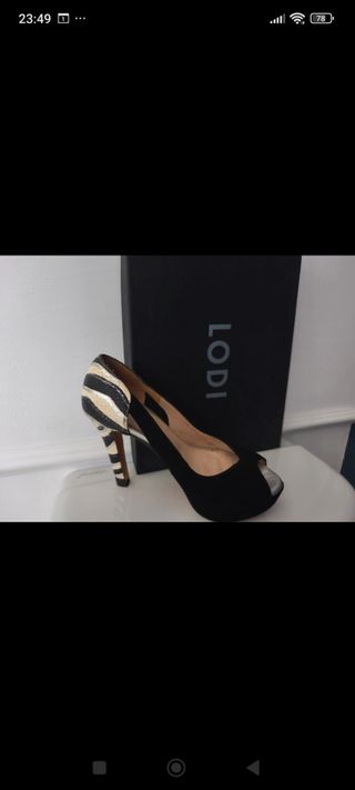 Zapatos Lodi tacón alto plataforma