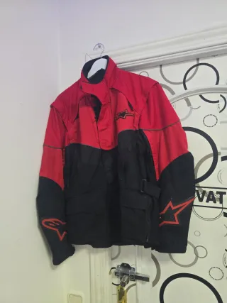 Chaqueta Moto Alpinestars Roja y Negra