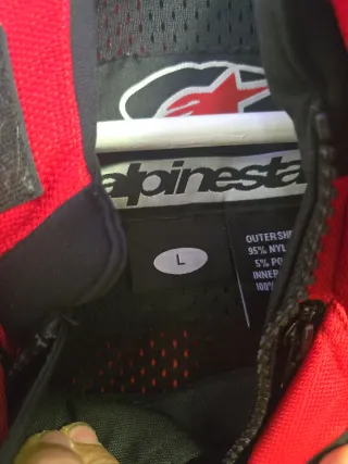 Chaqueta Moto Alpinestars Roja y Negra