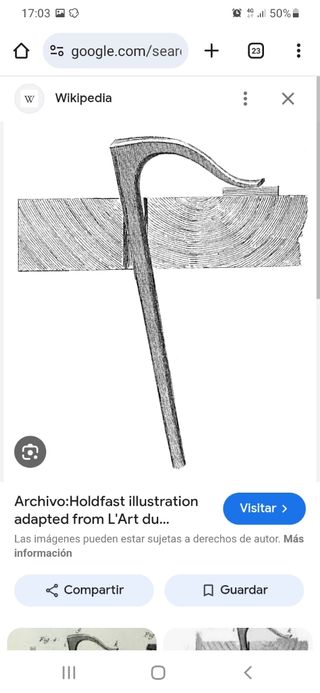 Abrazadera de forja antigua Holdfast herramienta