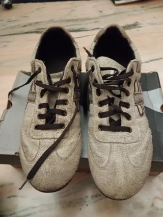 Scarpe sportive uomo beige/marrone tg 43