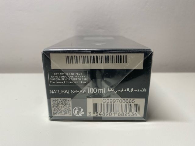 Dior Homme Parfum 100ml con foto del ticket