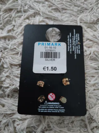 3 pares pendientes OPI A bola dorados y perla