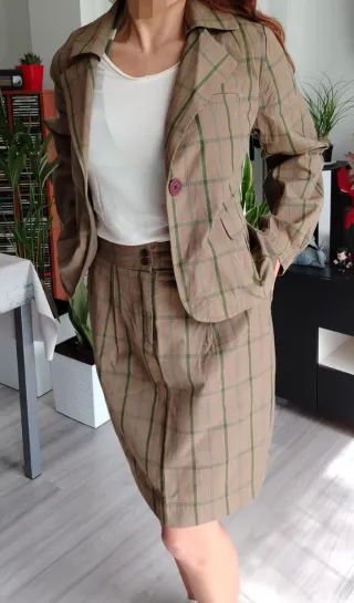 Traje Nice Things cuadros talla L