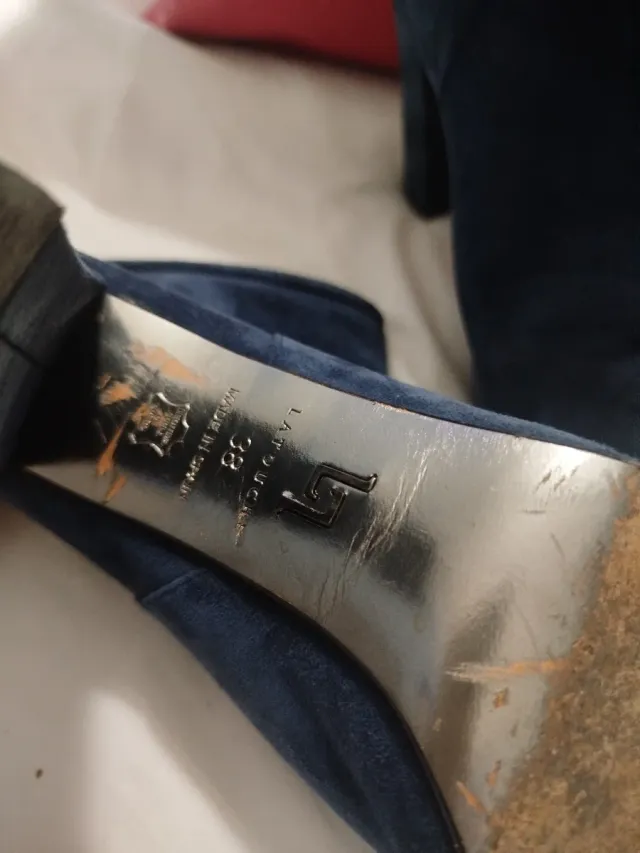 Botines Latouche Azul Tacon