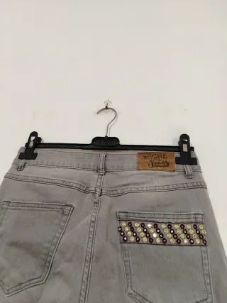Jeans Desigual skinny grigio multicolor