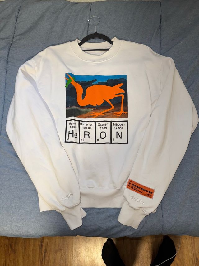 Sudadera Heron Preston Blanca Talla M