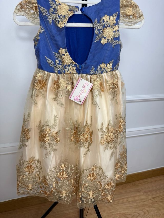 Vestido Menina Cerimónia Branca de Neve 6