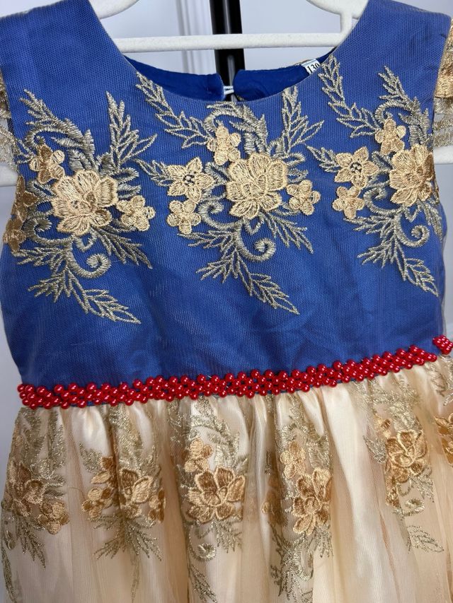 Vestido Menina Cerimónia Branca de Neve 6