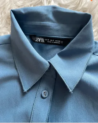 Camisa Zara azul talla S