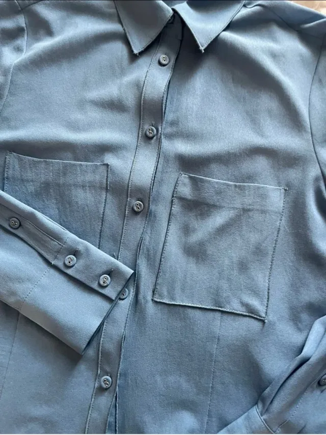 Camisa Zara azul talla S