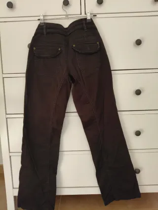 Pantalones cargo rectos negros