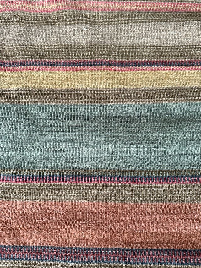 Alfombra de tela a rayas