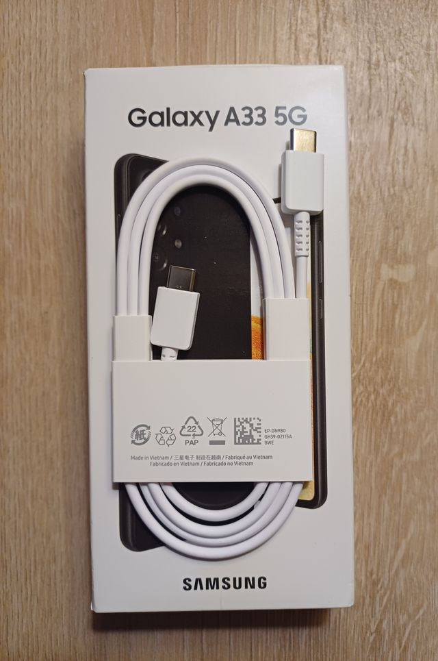 Cable PRECINTADO USB-C a USB-C SAMSUNG