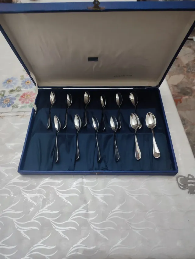 Set 12 Cucchiaini Argento 800 Laurentiis