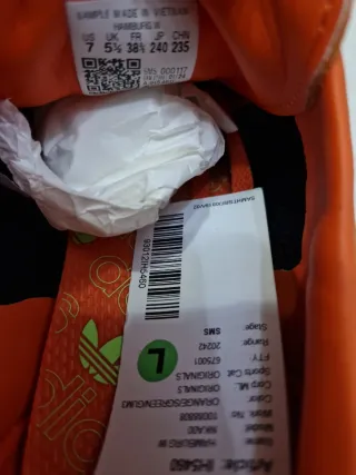 Scarpe Adidas Hamburger Arancioni/Verdi