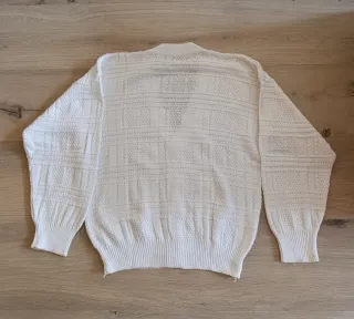 Chaqueta vintage hombre blanca Talla XL