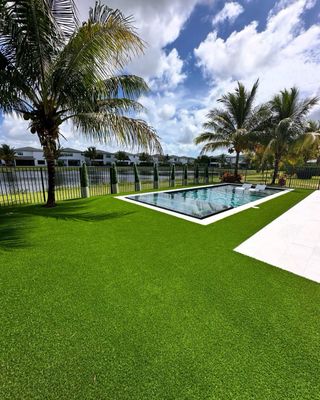 Césped artificial para exteriores