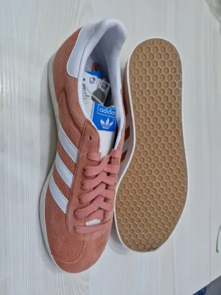 Adidas Gazelle rosa e bianche