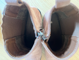 botas botines marrones con plataformas de ante