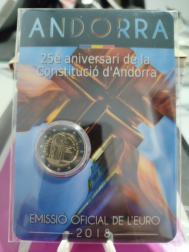 Moneda Andorra 25 Aniversario Constitución