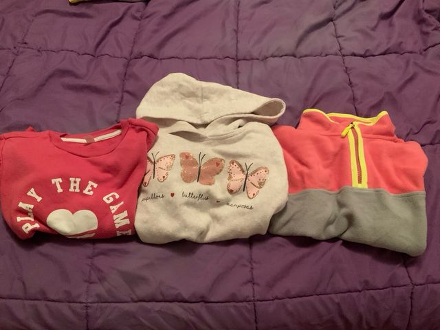 Lote 3 sudaderas niña 7-8 años