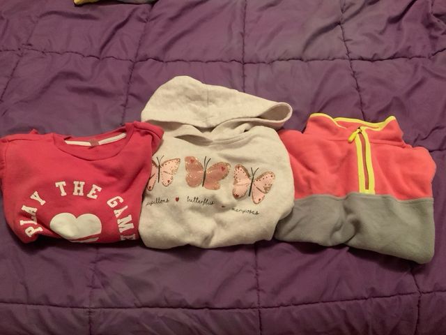 Lote 3 sudaderas niña 7-8 años