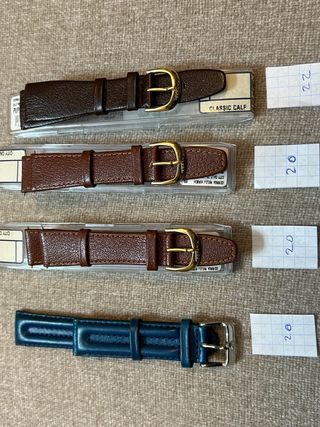 LOTE ( 1 ) CORREAS DE RELOJ DE PIEL