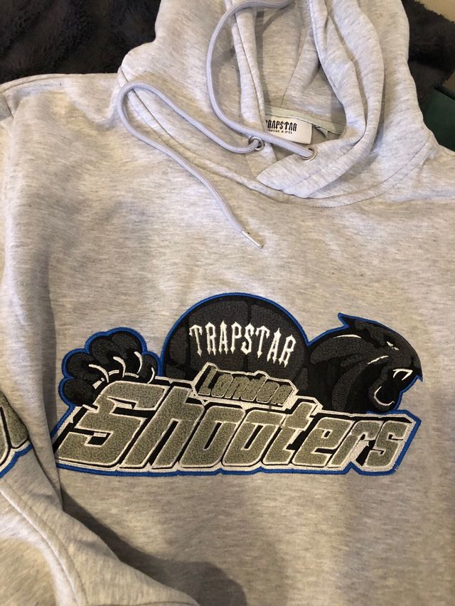 Conjunto Trapstar Sudadera y Pantalón Gris Talla S