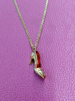 Colgante zapato tacón antiguo