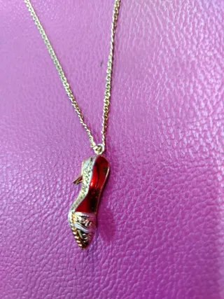 Colgante zapato tacón antiguo