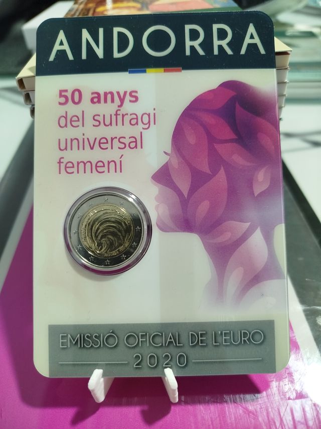 Andorra 2€ 50 años sufragio femenino 2020