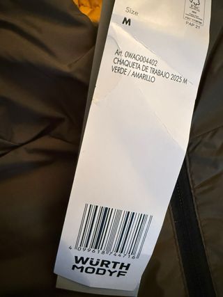 Chaqueta WÜRTH 2025 Verde/Amarillo Reversible