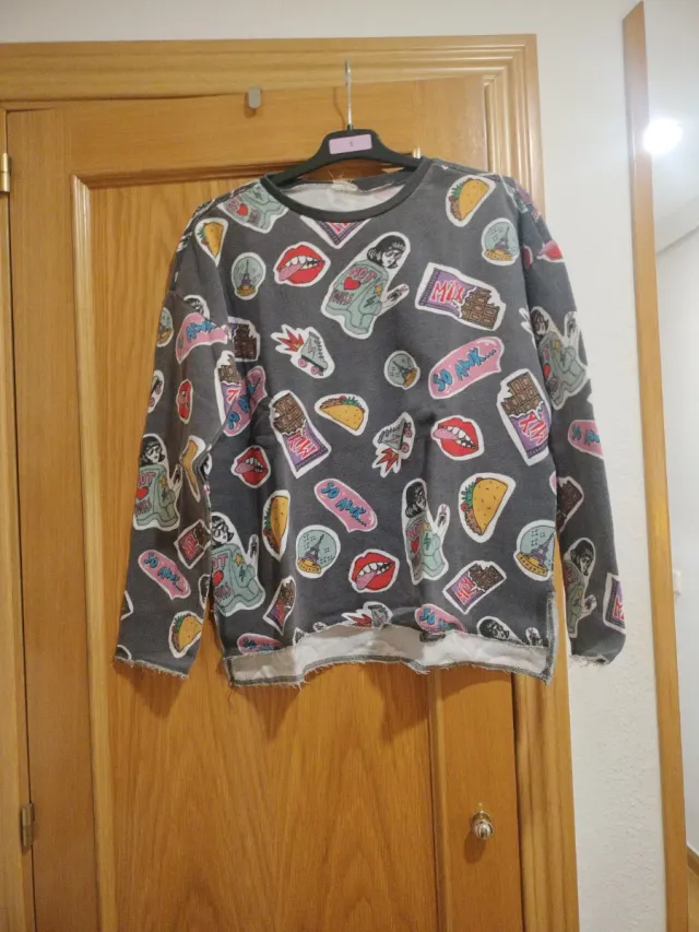 Sudadera niña estampada