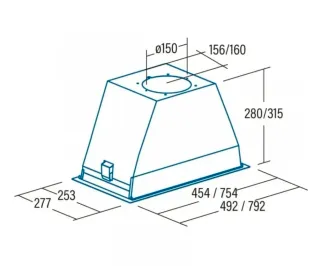 ÚLTIMA REBAJA Campana extractora CATA GL45X